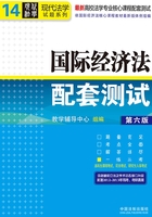 高校法学专业核心课程配套测试：国际经济法（第六版）在线阅读