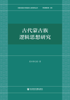 古代蒙古族逻辑思想研究