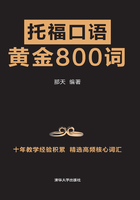 托福口语黄金800词在线阅读