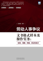 劳动人事争议文书格式样本及操作实务：协商、调解、仲裁、诉讼和执行