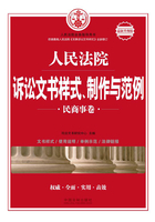 人民法院诉讼文书样式、制作与范例：民商事卷（最新升级版）在线阅读