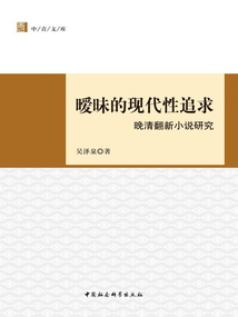 曖昧的現(xiàn)代性追求:晚清翻新小說研究