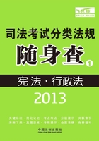 2013司法考试分类法规随身查：宪法·行政法