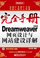 Dreamweaver CS3网页设计与网站建设详解