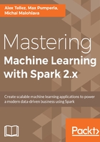Mastering Machine Learning with Spark 2.x在線閱讀