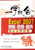 Excel 2007表格·数据·图表完全自学手册