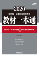 2020国家统一法律职业资格考试教材一本通4：经济法·环境资源法·劳动与社会保障法在线阅读