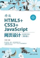 精通HTML5+CSS3+JavaScript网页设计（视频教学版）（第2版）在线阅读