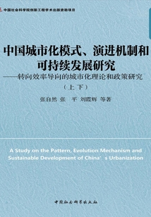 中国城市化模式、演进机制和可持续发展研究:转向效率导向的城市化理论和政策研究(上、下册)