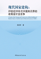 现代国家建构：20世纪20年代中国知识界的政制设计及论争