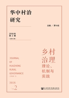 华中村治研究（2018年第2期/总第5期）：乡村治理：理论、机制与实践