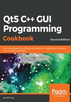 Qt5 C++ GUI Programming Cookbook