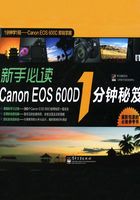 新手必读Canon EOS 600D 1分钟秘笈在线阅读