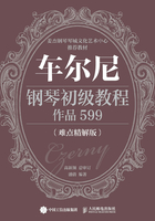 车尔尼钢琴初级教程 作品599（难点精解版）