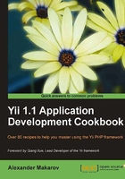 Yii 1.1 Application Development Cookbook