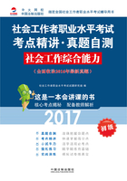 社会工作者职业水平考试考点精讲·真题自测：社会工作综合能力（2017初级）