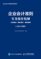 企业会计准则实务操作精解：实务解读+操作要点+典型案例（2021年版）在线阅读