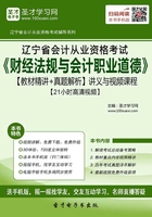 辽宁省会计从业资格考试《财经法规与会计职业道德》【教材精讲＋真题解析】讲义与视频课程【21小时高清视频】在线阅读