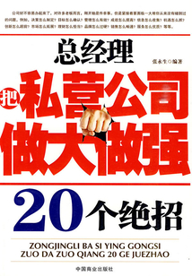 總經理把私營公司做大做強20個絕招
