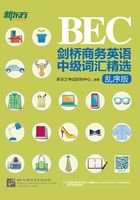 剑桥商务英语（BEC）中级词汇精选（乱序版）在线阅读