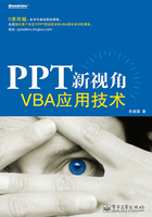 PPT新视角：VBA应用技术在线阅读