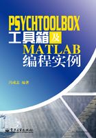 PSYCHTOOLBOX工具箱及MATLAB编程实例