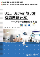 SQL Server与JSP动态网站开发