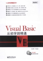 Visual Basic从初学到精通在线阅读