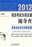 2012司法考试分类法规随身查：民事诉讼法与仲裁制度在线阅读