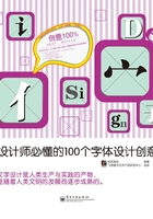 创意100%：设计师必懂的100个字体设计创意