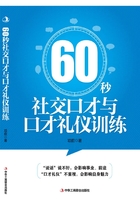 60秒社交口才与口才礼仪训练在线阅读