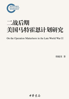 二战后期美国马特霍恩计划研究