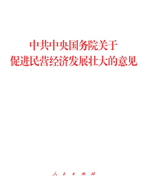 中共中央國務院關于促進民營經濟發展壯大的意見