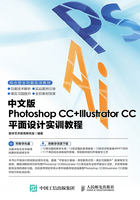 中文版Photoshop CC+Illustrator CC平面设计实训教程