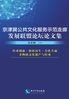 京津冀公共文化服务示范走廊发展联盟论坛论文集