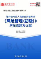 2019年下半年银行业专业人员职业资格考试《风险管理（初级）》历年真题及详解在线阅读