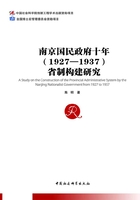 南京国民政府十年（1927—1937）省制构建研究在线阅读