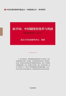 新開局:中國制度的變革與鞏固(中國發展動態 2013)