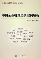 中国企业管理经典案例解析在线阅读