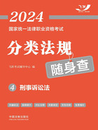2024国家统一法律职业资格考试分类法规随身查4:刑事诉讼法在线阅读