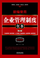 新编常用企业管理制度全书：行政管理、财务管理、人力管理、营销管理、企划管理、品质管理：权威实用版（增订版）在线阅读