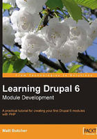 Learning Drupal 6 Module Development在线阅读