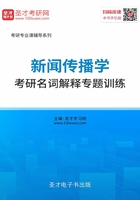 新闻传播学考研名词解释专题训练