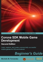 Corona SDK Mobile Game Development：Beginner's Guide（Second Edition）在线阅读