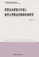 民营企业家能力对进入城市公用事业的影响机制研究在线阅读