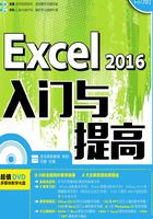 Excel 2016入门与提高