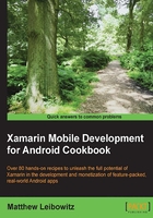 Xamarin Mobile Development for Android Cookbook在线阅读