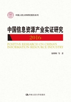 中国信息资源产业实证研究（2016）（中国人民大学研究报告系列）在线阅读