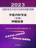 2023全国中医药专业技术资格考试通关系列：中医内科专业（中级）押题秘卷