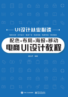 配色+布局+海报+移动电商 UI设计教程在线阅读